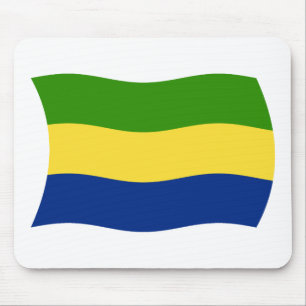 Gabon Flag Mousepad
