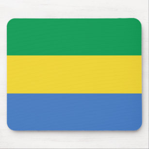 Gabon Flag Mousepad