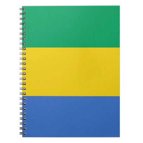 Gabon flag notebook