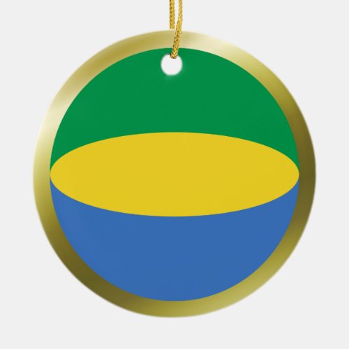 Gabon Flag Ornament
