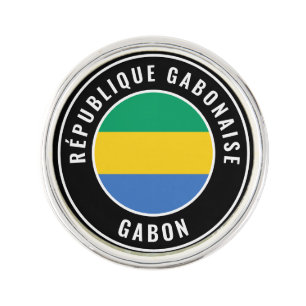 Gabon Flag Patriotic Lapel Pin