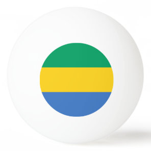 Gabon Flag Ping Pong Ball