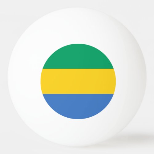Gabon Flag Ping Pong Ball