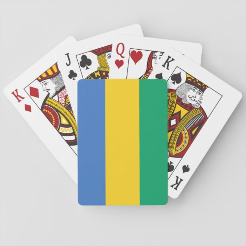 Gabon Flag Playing Cards