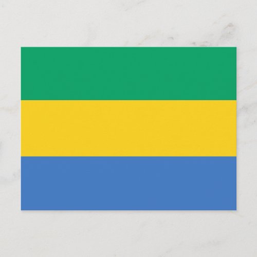 Gabon Flag Postcard
