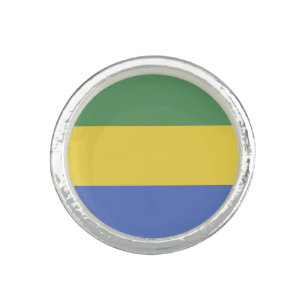 Gabon flag ring