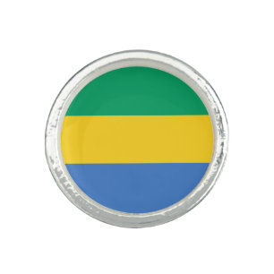 Gabon Flag Ring