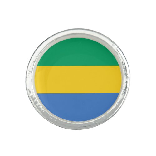 Gabon Flag Ring
