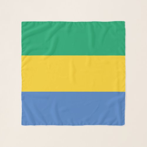 Gabon Flag Scarf