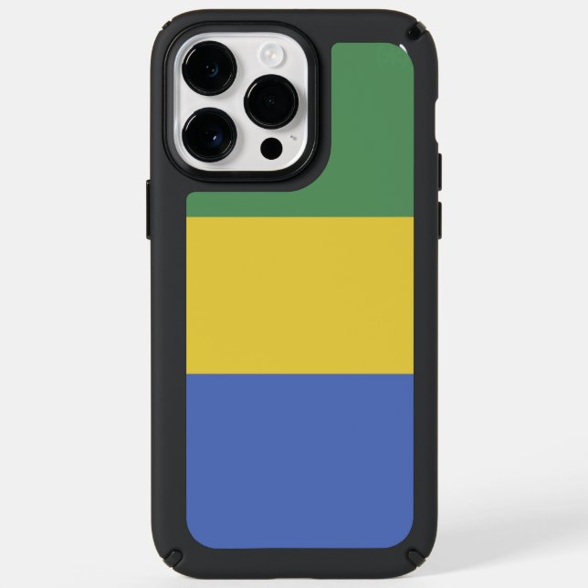 Gabon flag speck iPhone case (Front)
