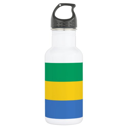 Gabon Flag Stainless Steel Water Bottle