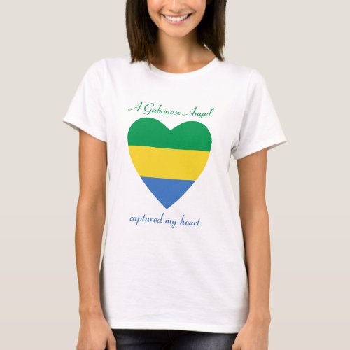 Gabon Flag Sweetheart T_Shirt