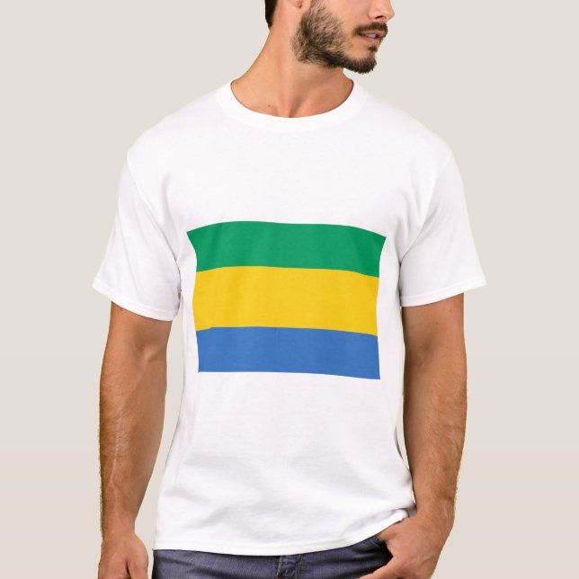 Gabon Flag T-Shirt (Front)
