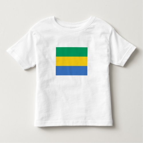 Gabon Flag Toddler T_shirt