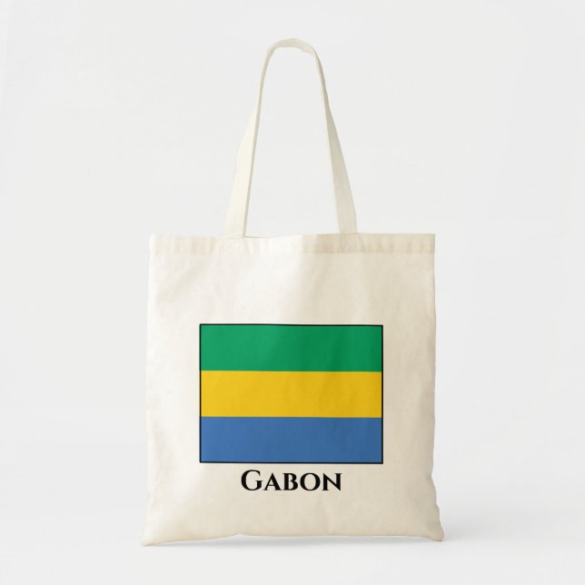 Gabon Flag Tote Bag (Front)
