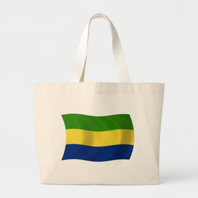 Gabon Flag Tote Bag (Front)