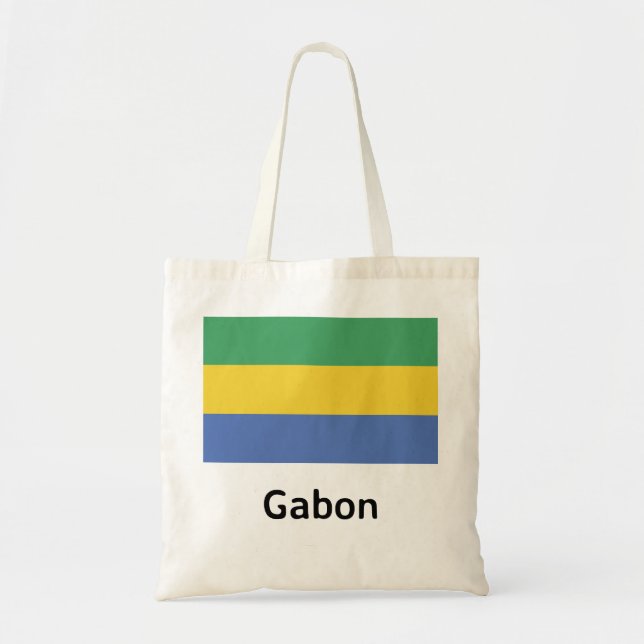 Gabon Flag Tote Bag (Front)