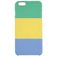 Gabon flag clear iPhone 6 plus case