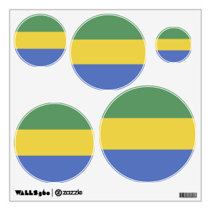 Gabon flag wall decal