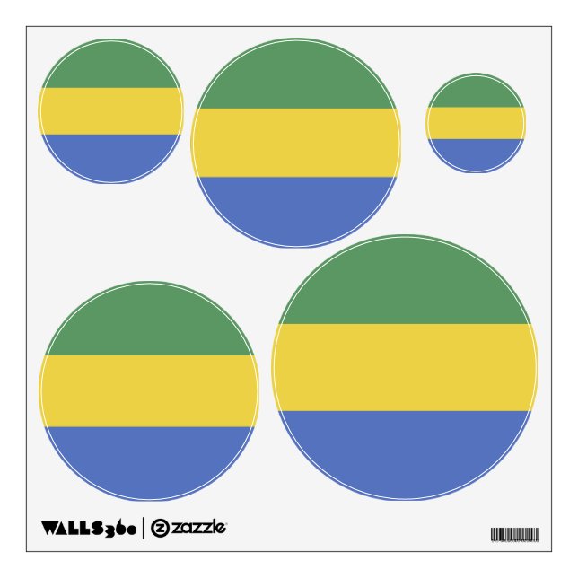Gabon flag wall decal (Front)