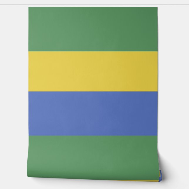 Gabon flag wallpaper  (Unrolling)
