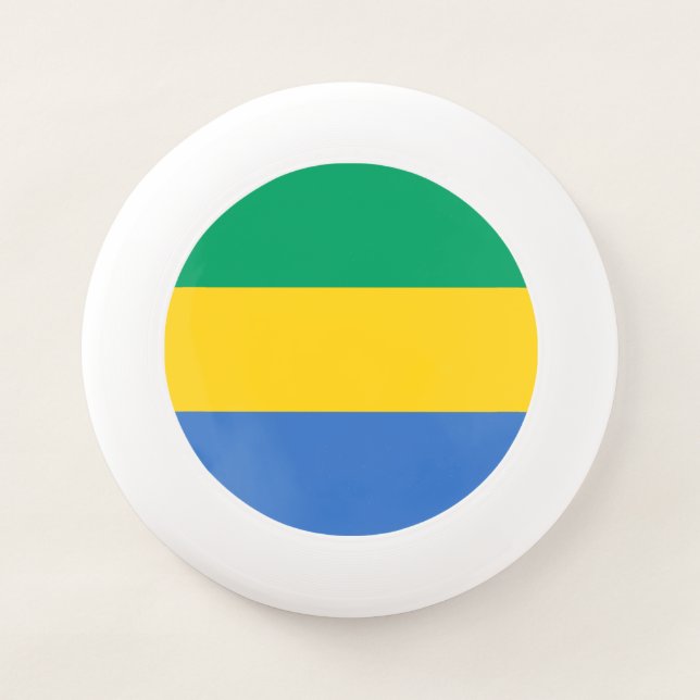 Gabon Flag Wham-O Frisbee (Front)