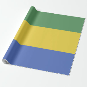Gabon flag wrapping paper