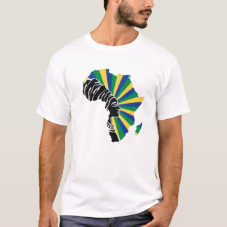 Gabon Gabonese Flag Africa Map Ethnic Heritage Bla T-Shirt