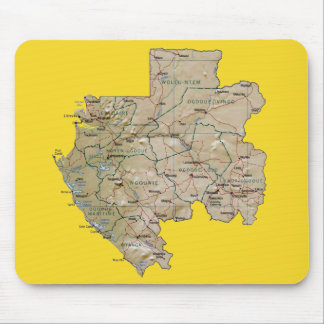 Gabon Map Mousepad