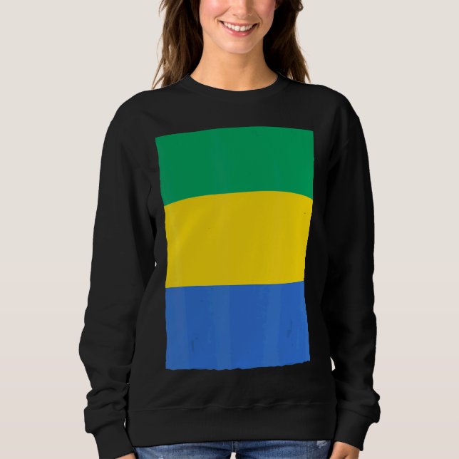 Gabon National Flag Sweatshirt (Front)