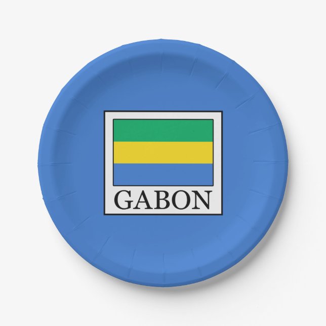 Gabon Paper Plates (Front)