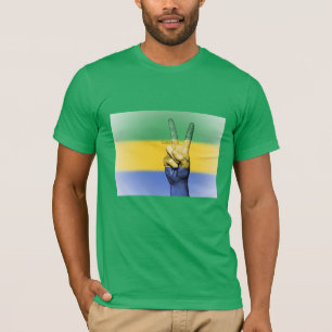 Gabon, peace sign, T-Shirt