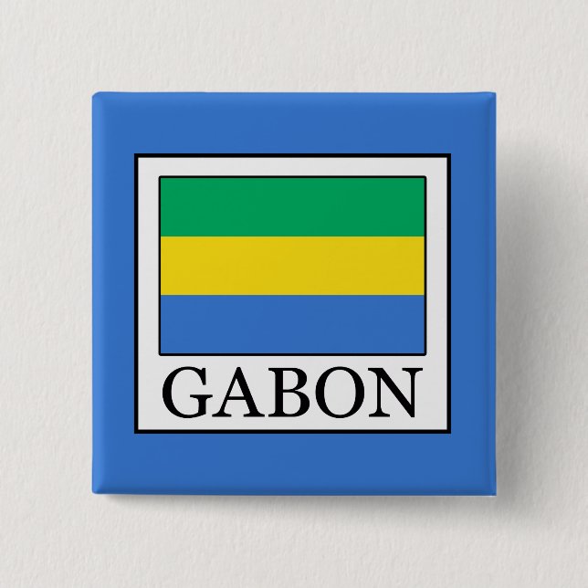 Gabon Pinback Button (Front)