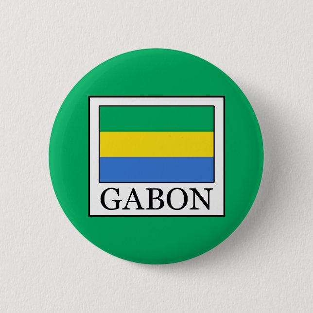 Gabon Pinback Button (Front)