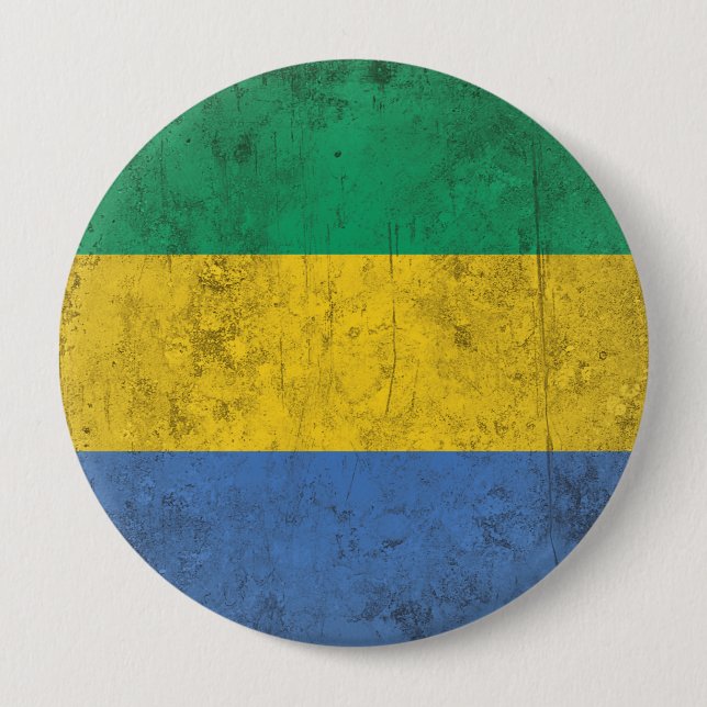 Gabon Pinback Button (Front)