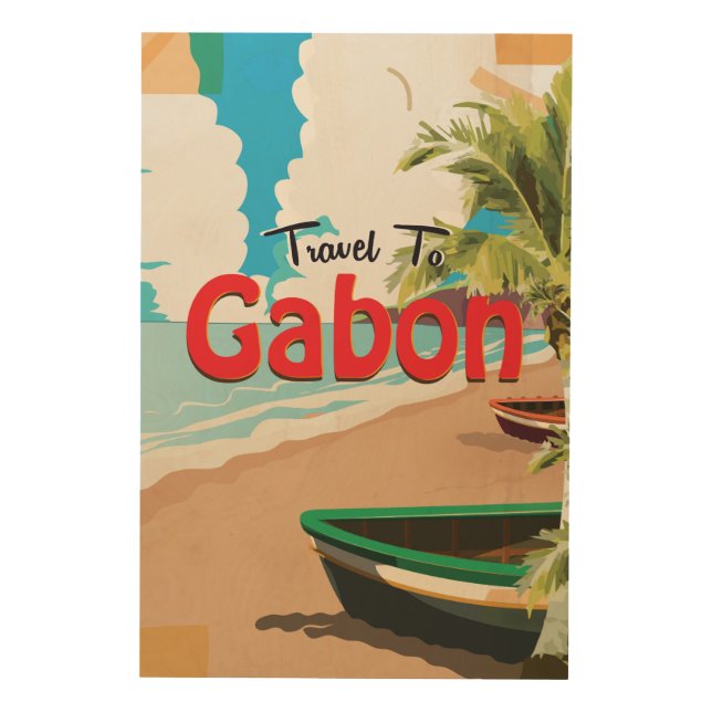 Gabon vintage travel poster (Front)