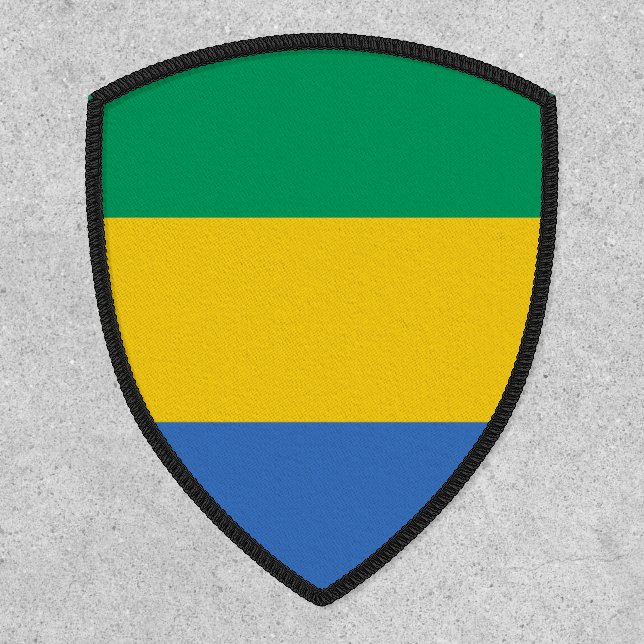 Gabonese Flag, Flag of Gabon Patch (Front)