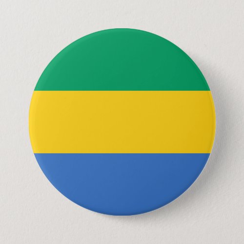 Gabonese Flag Gabon Button