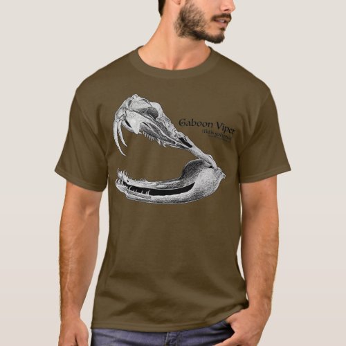 Gaboon Viper Skull  T_Shirt