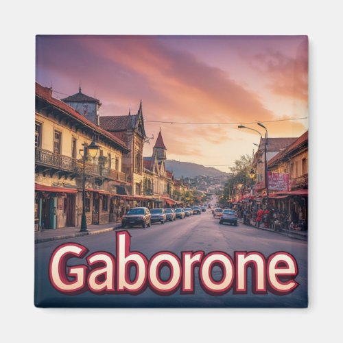 Gaborone Botswana City Pride Magnet