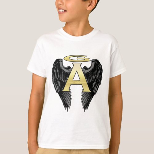 Gabriel Angel Design Wings Logo T_Shirt