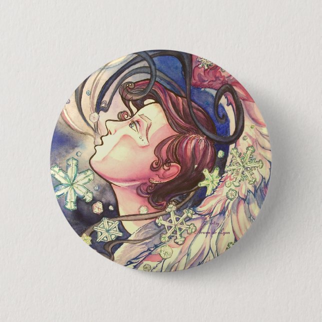 Gabriel Closeup Pinback Button (Front)