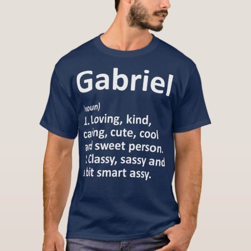 GABRIEL Definition Personalized Name Funny Gift T_Shirt