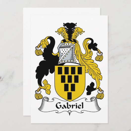 Gabriel Family Crest (Front/Back)