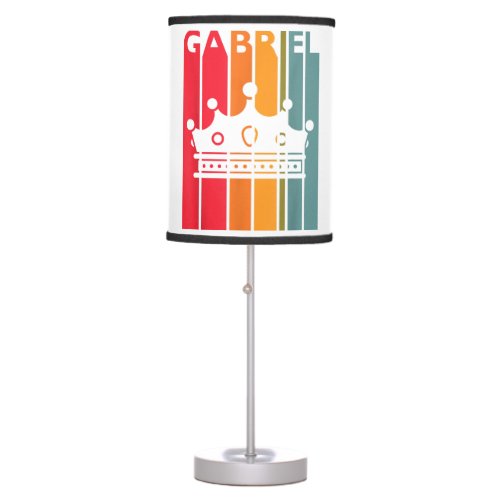 Gabriel Gift Idea for Boys Men First Name Vintage  Table Lamp