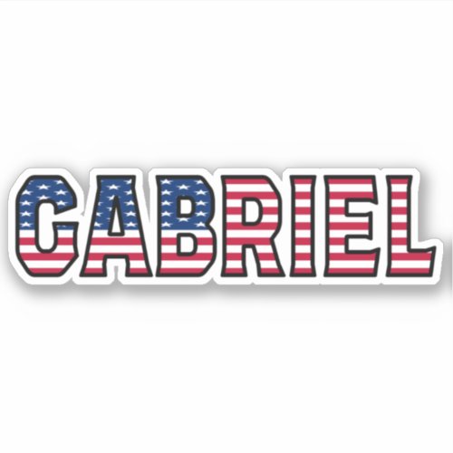 Gabriel Name First Name USA Sticker Stickerset