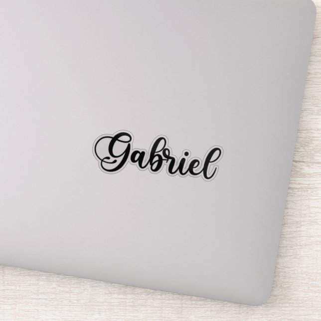 Gabriel Name - Handwritten Calligraphy Sticker (Detail)