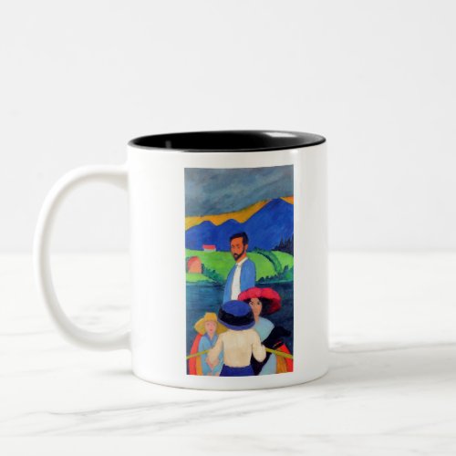 Gabriele Munter Boating Two_Tone Coffee Mug