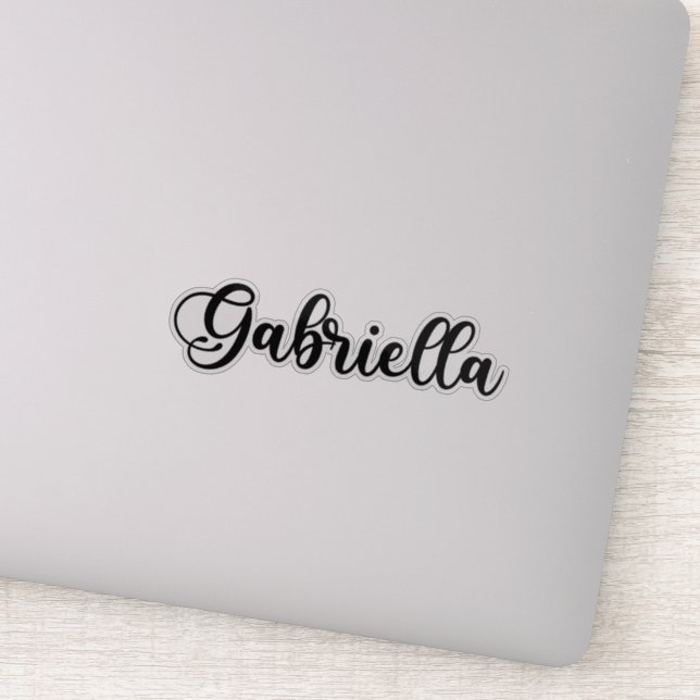 Gabriella Name - Handwritten Calligraphy Sticker (Detail)
