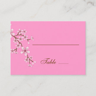 Gabriella Pink Blossoms Place Card